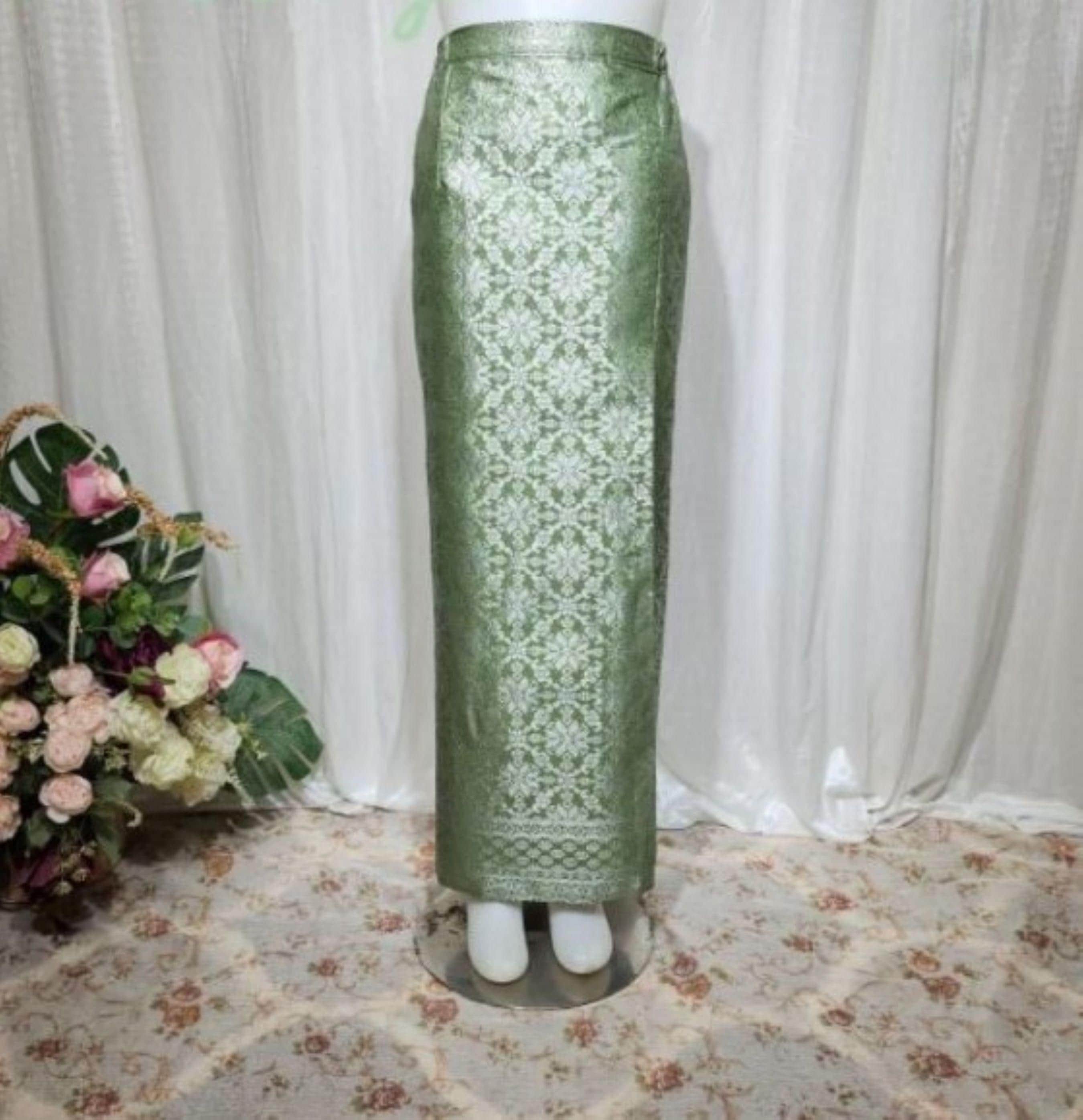 Blue Songket Sarong Set