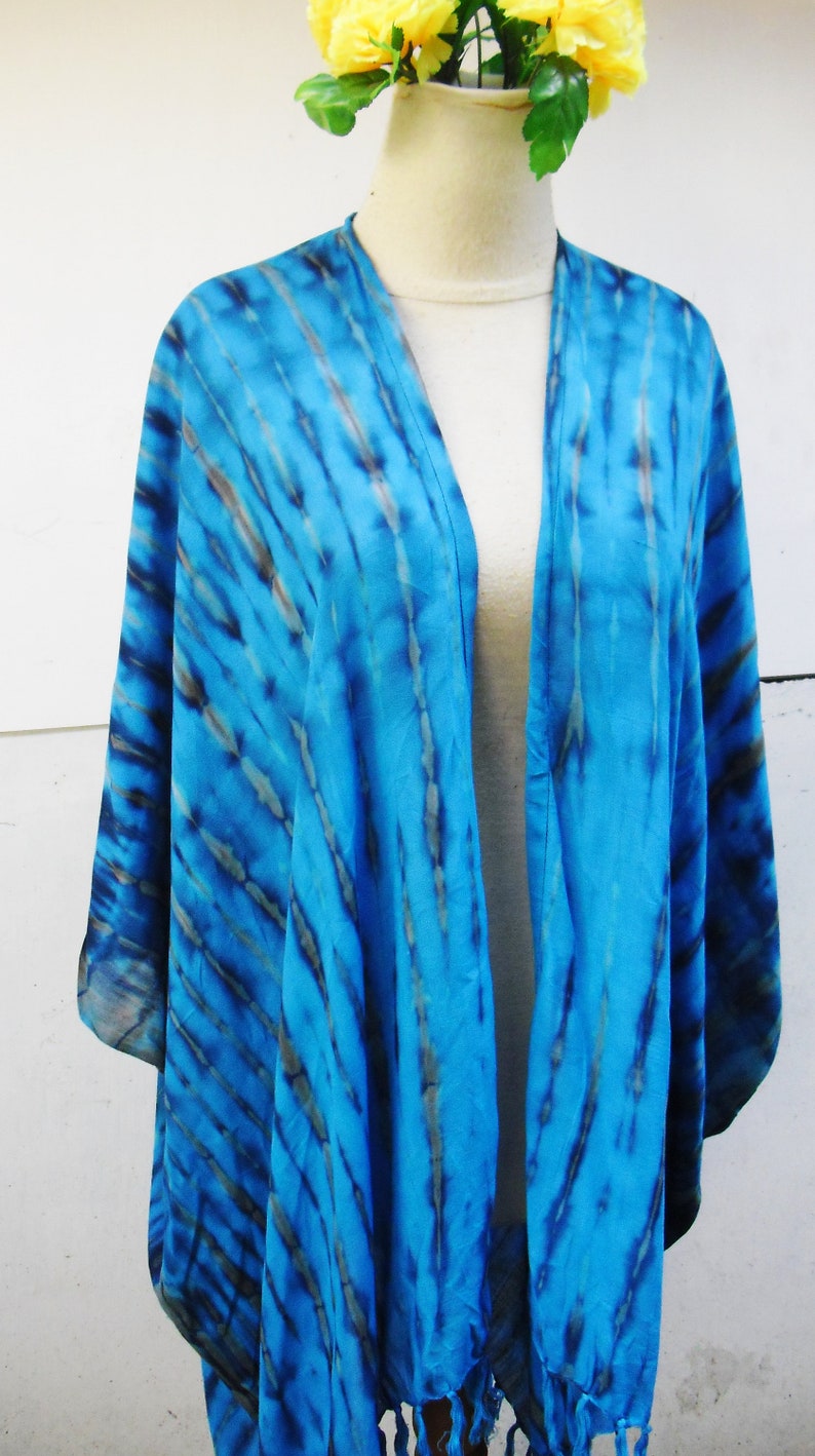 Boho kimono tie dye boho short kimono tie dye kimono beach Etsy