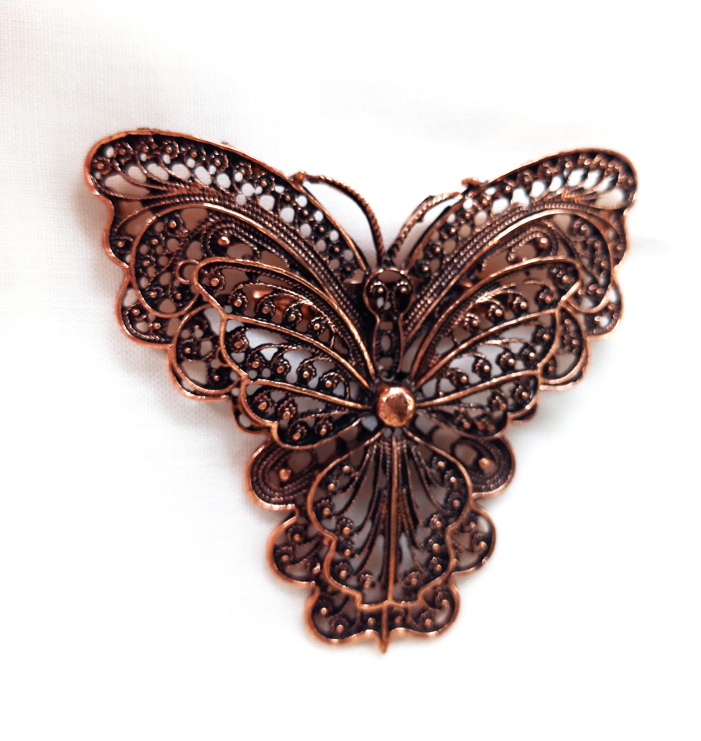 手作り一品物☆蝶のブローチ素敵さ ワイヤーレジンでつくる蝶々のブローチの制作動画 Butterfly brooch making video