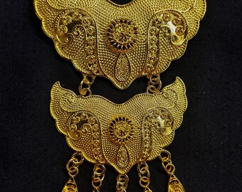 long brooches for kebaya, golden broch, baba nyonya, Indonesian jewelry