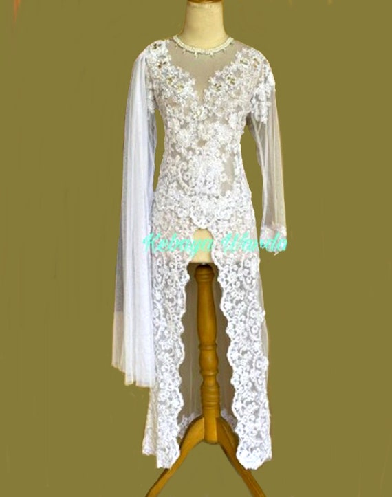 Kebaya Wedding Kebaya Embroidery White 