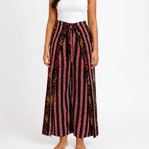 Batik Wrap Pants: Lightweight Cotton Bali Beach Trousers
