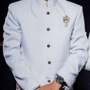 White Beskap for Men,  Groom Javanese Traditional wedding Suit, Beskap Jogja Size Xs, S, M, L, XL, 2L 3L