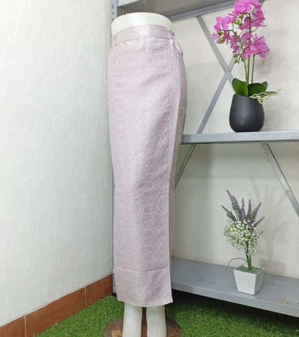 White Songket Skirt For Kebaya, luxury songket Skirt, wedding sarong skirt