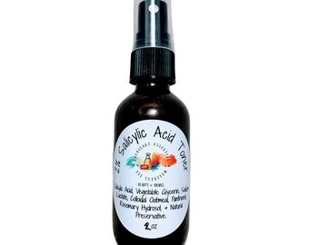 Salicylic Acid Toner- Severe Acne Treatment- Unclog Pores- Clear Skin Toner-BHA