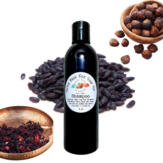 galop Immunitet Memo Herbal Black Rice Soap Nut Shampoo Marshmallow Root Hibiscus - Etsy