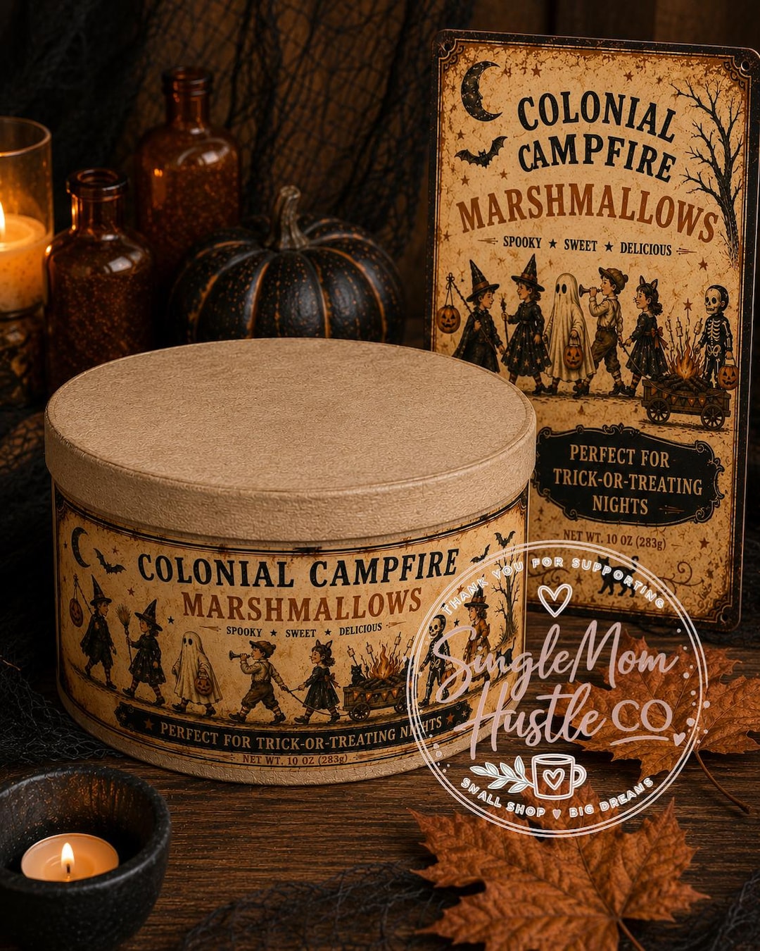 Colonial Campfire Marshmallows Halloween Bundle | Primitive Halloween ...