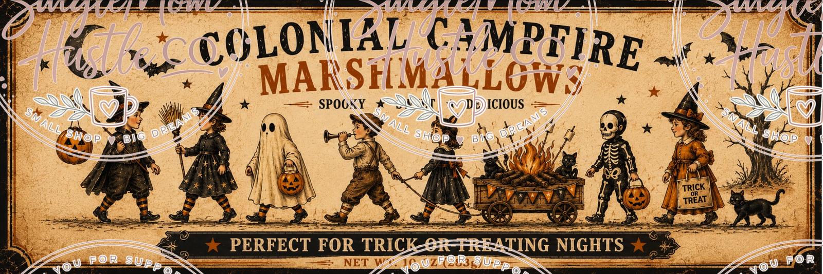 Colonial Campfire Marshmallows Halloween Bundle | Primitive Halloween ...