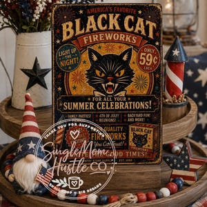 Black Cat Fireworks - Etsy