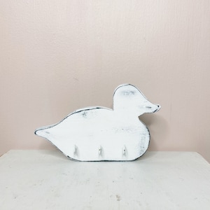 Wooden duck key holders, key hooks for wall