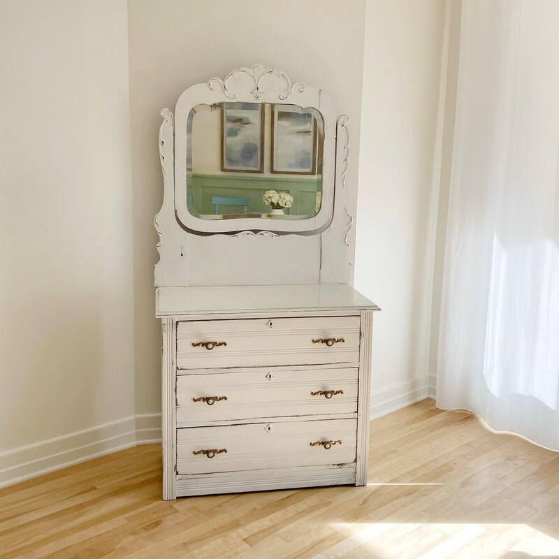 Antique Dresser With Mirror - Etsy