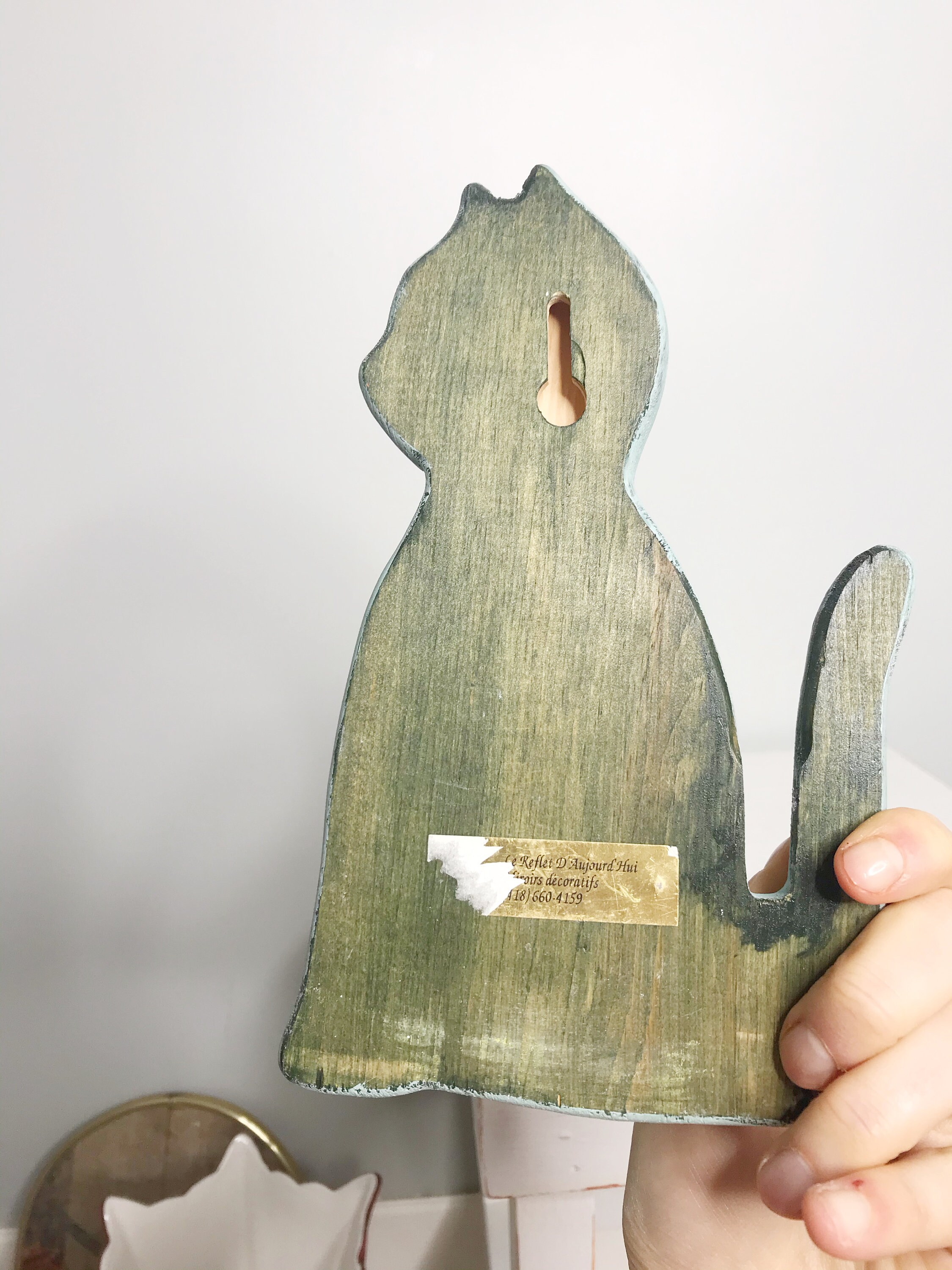 Wooden Cat Key Holder Cat Key Rack Keys Hooks for Wall Etsy