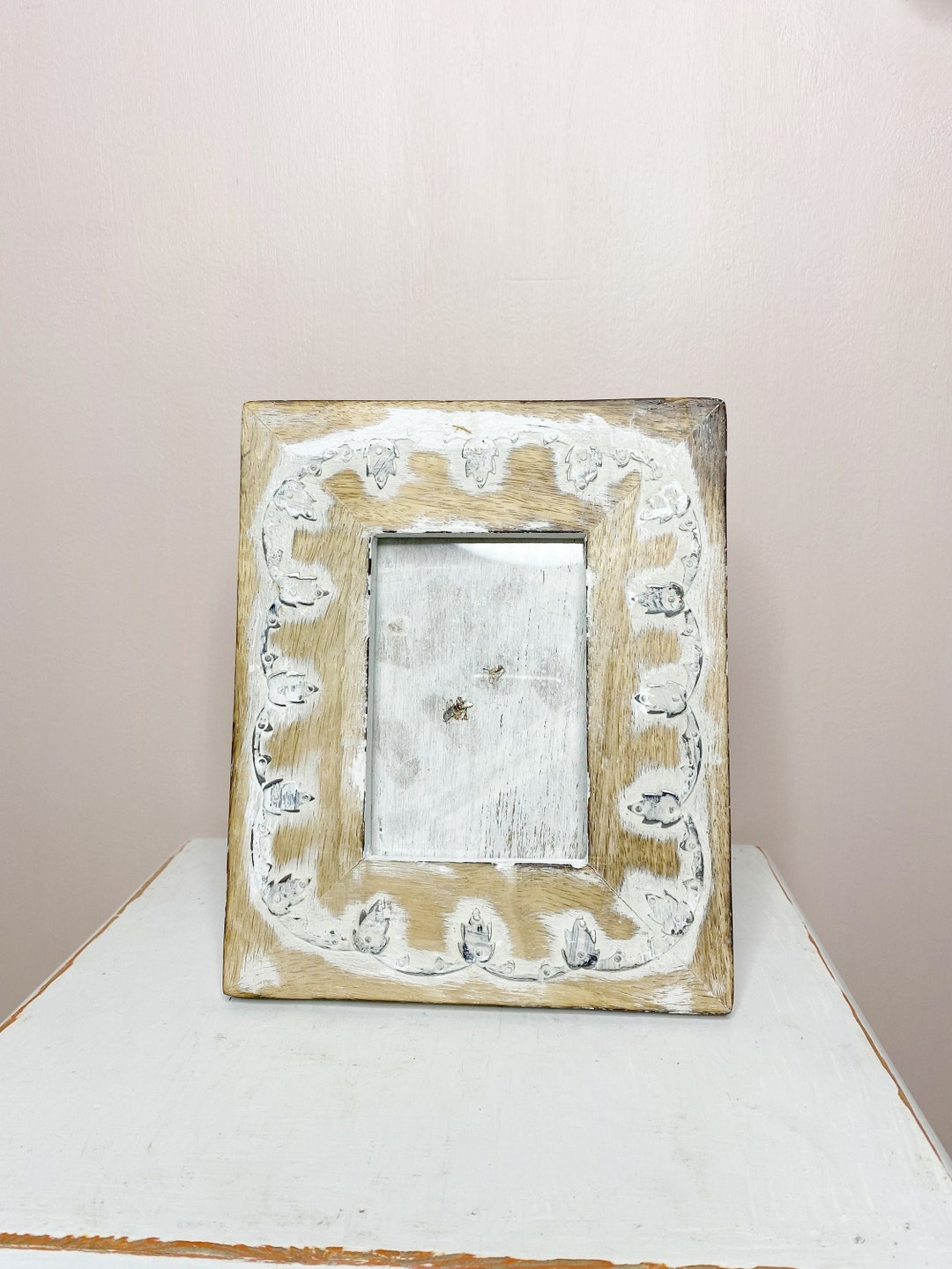 Boho Picture Frame, Painted Wooden Photo Frame Etsy