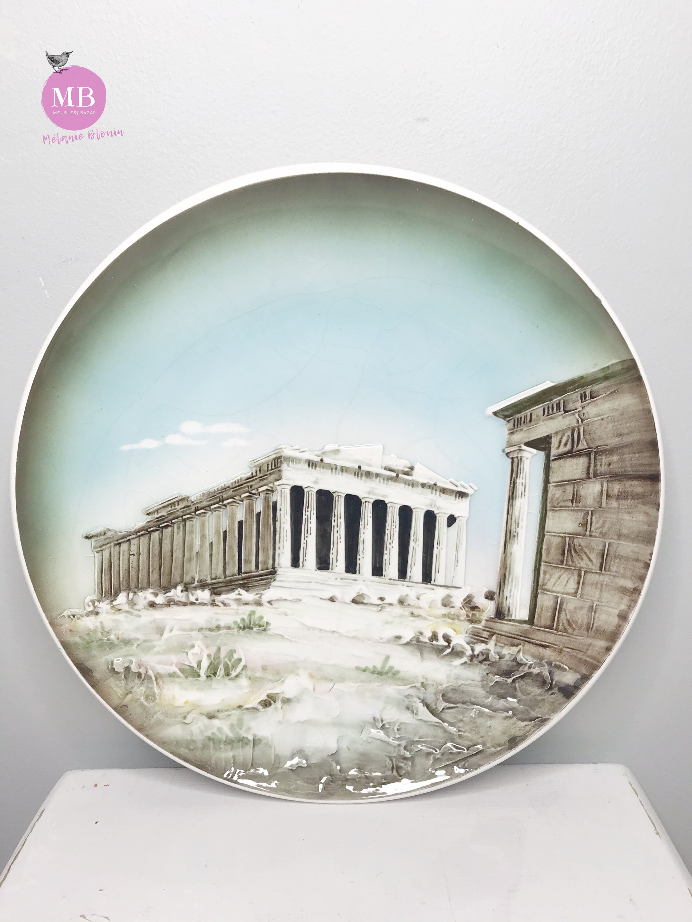 Buy Antique Wall Plate, Ceramic Wall Hanging Plate, Large Wall Plate