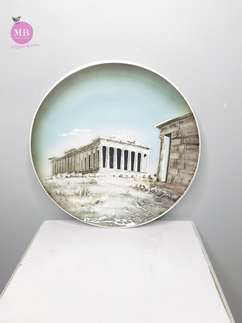 Buy Antique Wall Plate, Ceramic Wall Hanging Plate, Large Wall Plate