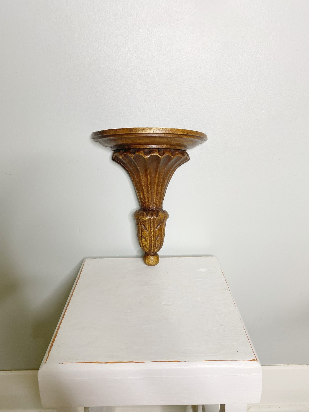 Vintage Wooden Shelf, Small Decorative Shelf, Wall Hanging Unique Shelf ...