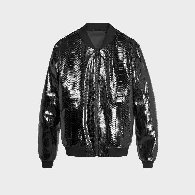 4xl leather bomber jacket