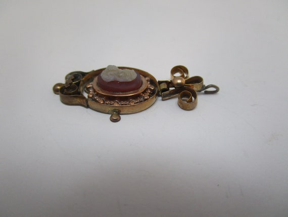 Lovely Antique Victorian Fancy Cameo Necklace Pen… - image 2