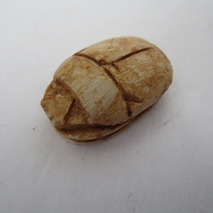 Ancient Carved Stone Egyptian Large Scarab Pendant