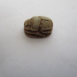 Ancient Egyptian Glazed Steatite Scarab with