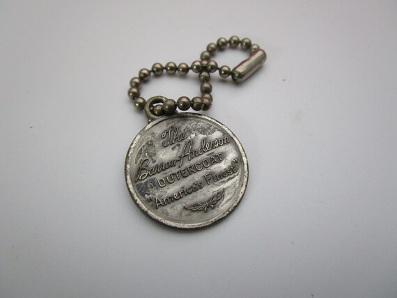 Antique Advertising Keychain " The Barron - Anderson Overcoat America's Finest "