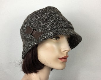 Designer women's hat cloche hat 20s wool