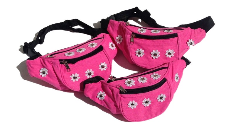 neon pink fanny pack