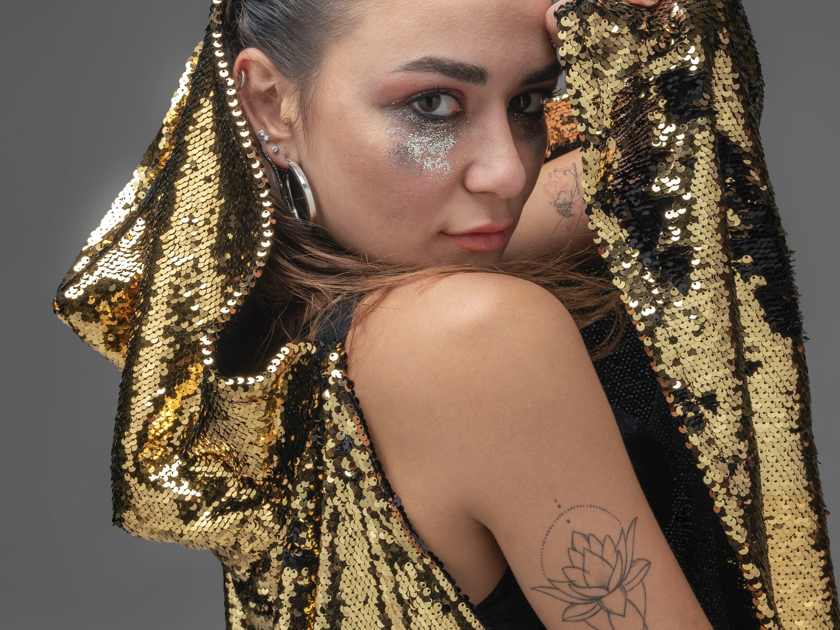 Gold Sequin Cape Sequin Capelet Hooded Cape Unisex Etsy