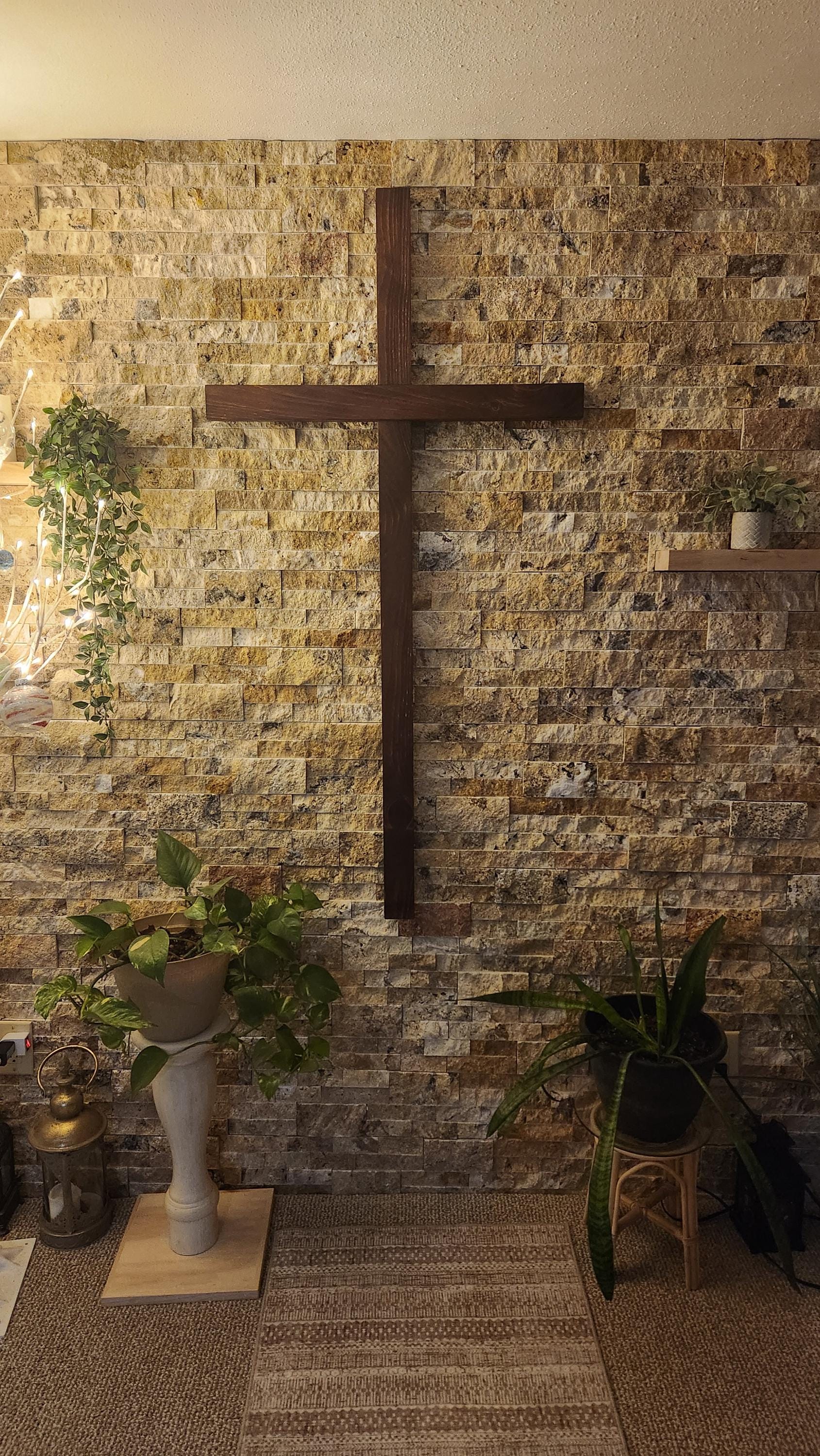 Large Wooden Cross: Rustic Wedding, Baptism, Church Decor - Etsy
