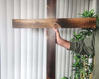 Large Cross 5ft., Ideal for Wedding, Anniversary, Church and Home Chapel, Memorial, Beautiful Centerpiece for Indoor/Outdoor Events