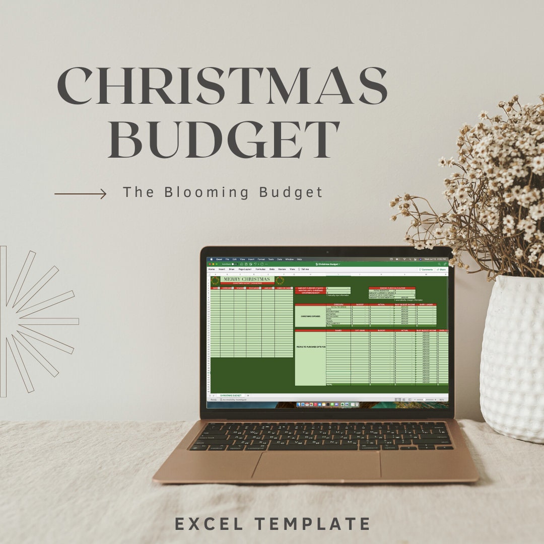 Christmas Budget Template EXCEL TEMPLATE Etsy Christmas Budget Template EXCEL TEMPLATE Etsy
