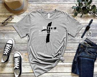 Glaubensshirt, christliche Shirts, Glaubensshirt, Religiöses Shirt, Inspirierendes Christliches Shirt, Motivationsshirt, Glaube Christliches Shirt,