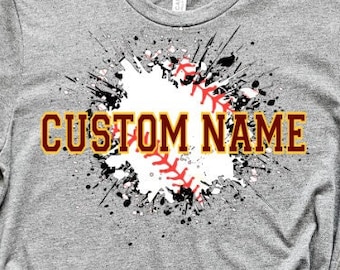 Custom Exploding Baseball Design, School Spirit PNG, DTF Ready To Press