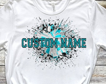 Custom Cheer Design, Exploding School Spirit, DTF Ready to Press