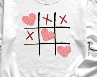 Tic Tac Toe Valentine PNG, XOXO Heart Game Design (digital Download) - Etsy