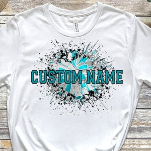 DTF Ready To Press Custom Cheer Exploding Design, Cheer Shirt Design, School Spirit PNG, Sports Design, Team Design