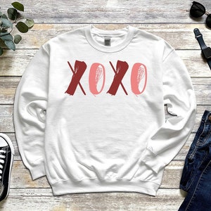 XOXO / Sudadera de San Valentín / Camisa de amor / Sudadera de mujer / Sudadera de San Valentín divertida / Camisa de hombre / Día de Galentine