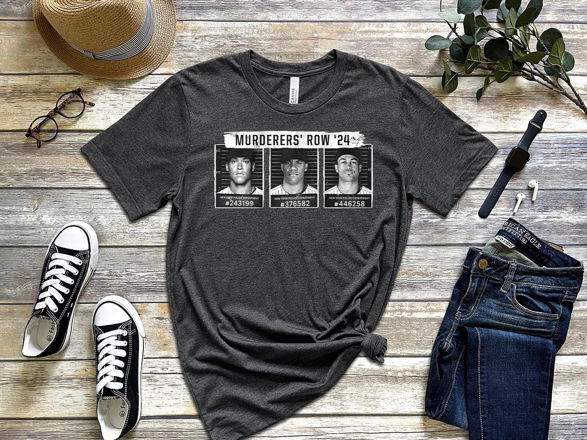 Murderers' Row - Black Vintage T-Shirt - New York Baseball - Bronx