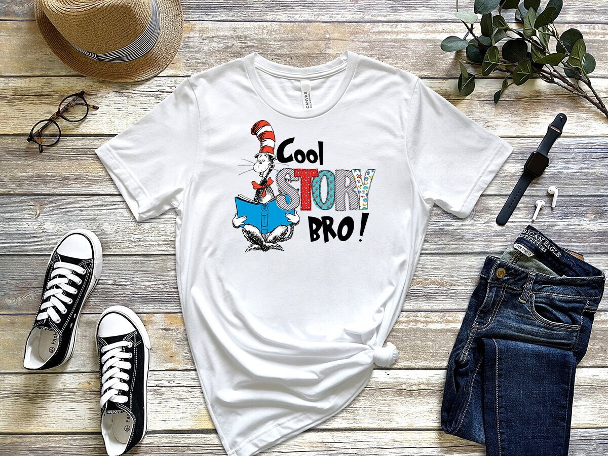 T-shirt Graphique 'Cool Story Bro !' - Marque Chill, Taille L, 100% Coton, Bleu