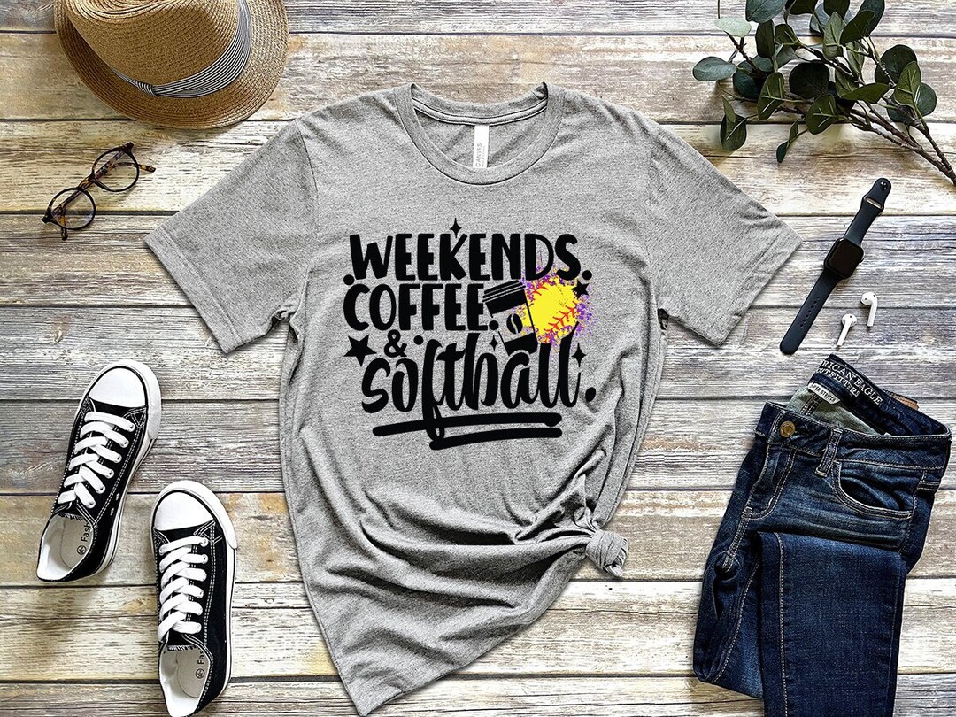Digital Weekends Coffee and Softball Png Softball Mom Png - Etsy