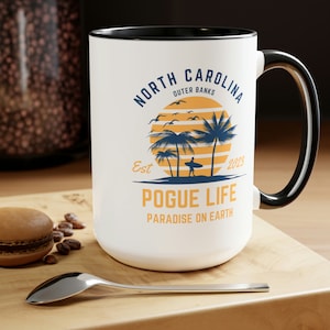 Outer Banks Mug. OBX Gifts. Beautiful Outer Banks Coffee Cup. Funny Pogue Life Gift for Boys & Girls. Paradise on Earth Gift.