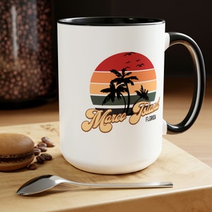 Marco Island Coffee mug, Marco Island gift for women and men, Orlando vacation, Orlando travel gift, Vacation Coffee Mug