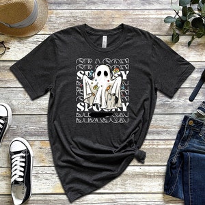 Ready to Press DTF Transfer - Retro It&#39;s Spooky Season T-Shirt Transfer - Direct To Film Heat Transfer - Spooky Ghost - Halloween Designs
