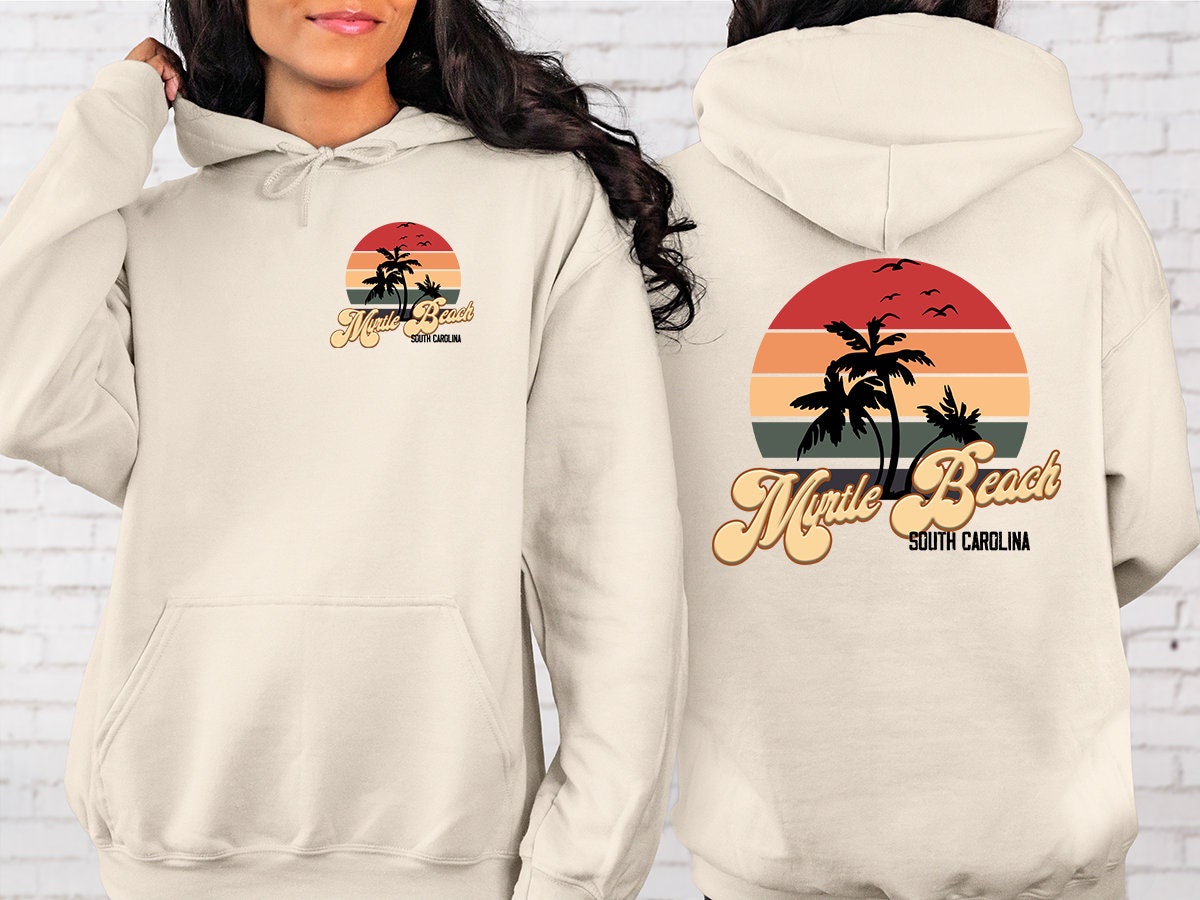 Beach Hoodies Myrtle Beach South Carolina Color Loop Hoodie