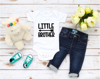 Little Brother heat transfer vinyl decal. T shirt, baby htv, iron on, brother, pregnant