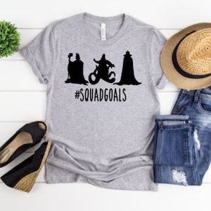 Disney villain squad goals, heat transfer vinyl decal, maleficent, mickey, minnie, disneyland, disney world, htv, iron on