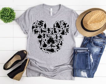 Disney Mickey filled head, disney iron on, disney trip, htv, Mickey shirt, Disneyland shirt, Disney World shirt, disney family shirts