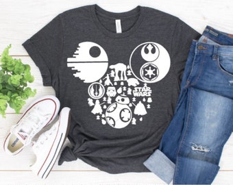 Disney star wars iron on, disney heat transfer vinyl decal, disneyland shirt, disney world shirt, mickey mouse iron on, star wars shirt