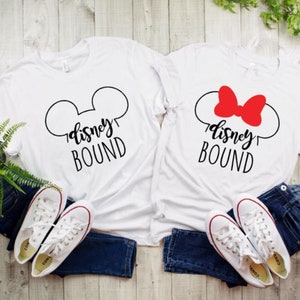 Disney bound family tshirts, mickey, minnie, heat transfer, matching tshirts, disneyland, disney world, htv