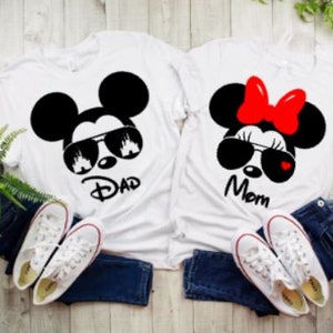 Disney Mickey and Minnie sunglasses iron on, disney iron on, personalized, Disney vacation, disneyland htv, disney world htv